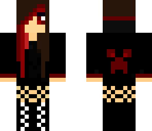 cute dark red vampire girl