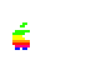 rainbow apple logo