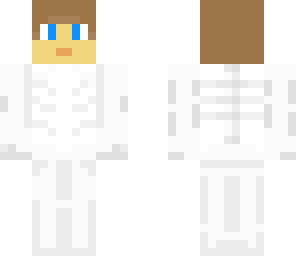 skeleton wearing human costum