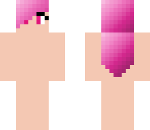 pink hair girl template