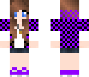 purple girl with hoodie