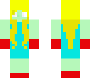 blue zombie girl