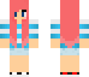 girl with pink hair