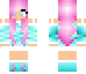 cute blue and pink girl