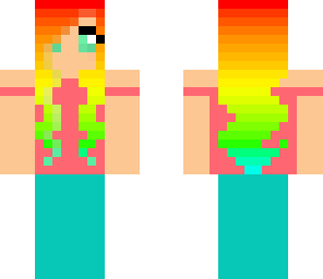rainbow hair