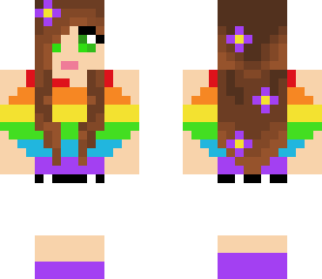 rainbow flower girl