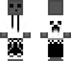 black in white slime
