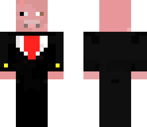 tuxedo pig