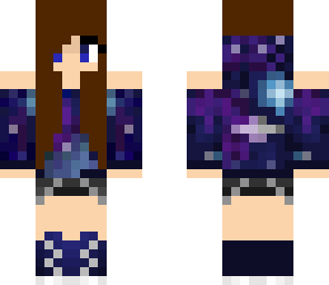 brunette galaxy girl
