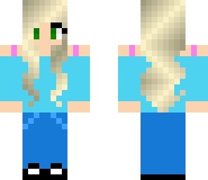 cute blue girl