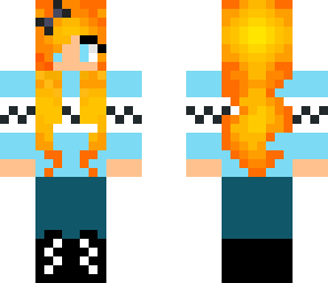 blue winter girl