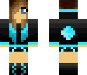 cute girl yin yang blue