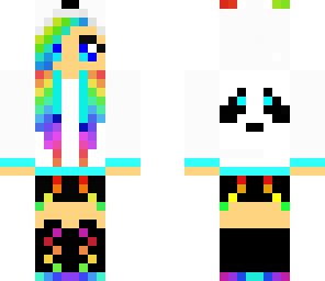 rainbow panda love