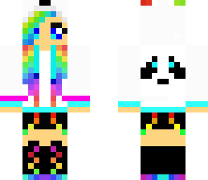 rainbow panda girl
