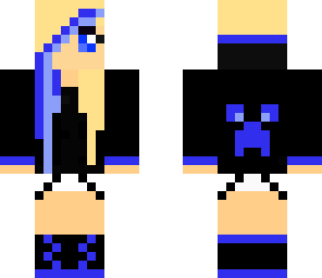 dark blue creeper girl