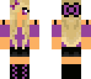 purple bow girl