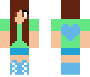 cute green girl