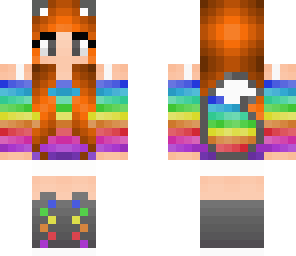 rainbow fox girl