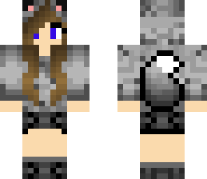 wolf girl brown hair