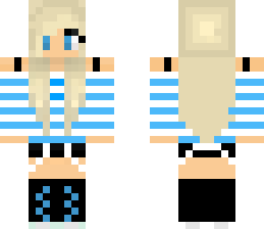 blue cool girl