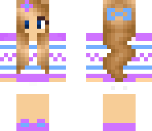 blue and purple winter girl