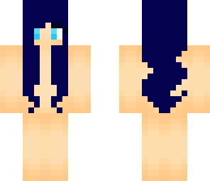 navy hair girl