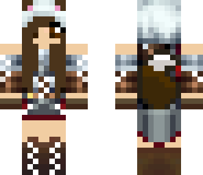 assassin wolf girl brown hair