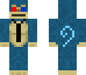 3d blue monkey