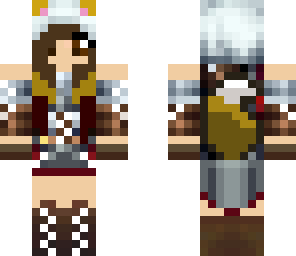 assassin wolf girl awesome hair