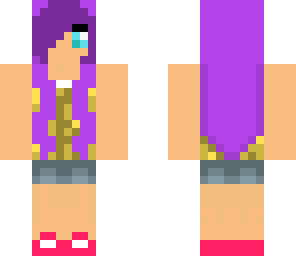 purple hair girl