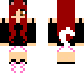 red haired cat girl