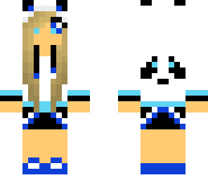 blue panda girl