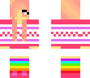 pink braided hair 