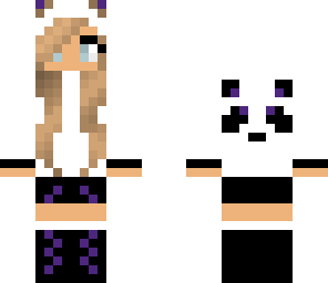 purple panda girl