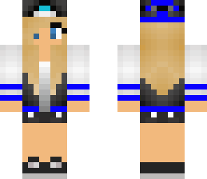 blue skater girl