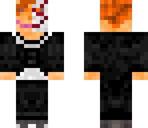 ichigo with half of a hollow mask