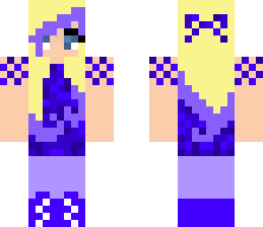blue blonde girl