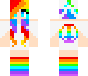 rainbow peace girl