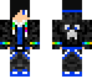 blue rainbow teenager