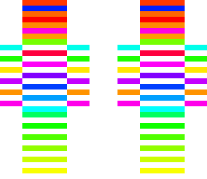 random bright striped thing