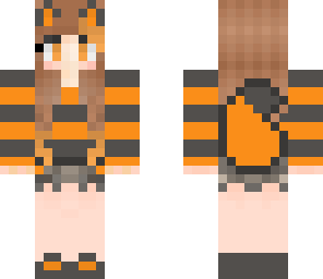 cute halloween wolf girl skin