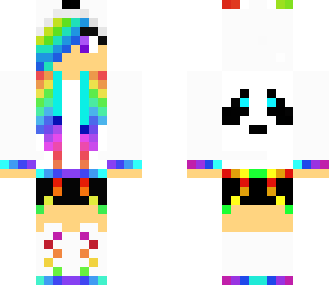 rainbow panda girl