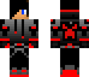 red creeper boy with black hair