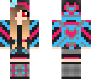 dj girl gone pink and blue