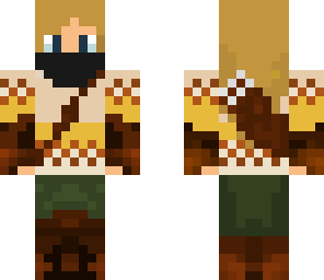 armed woodswoman