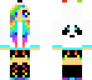rainbow panda girl