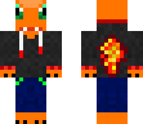 charmander in a hoodie