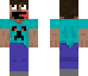 epic face gamer with a creeper shirt