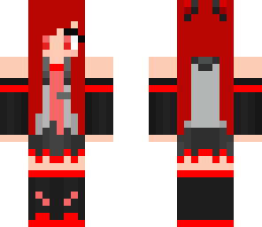 red hatsune miku
