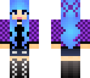 blue haired girl
